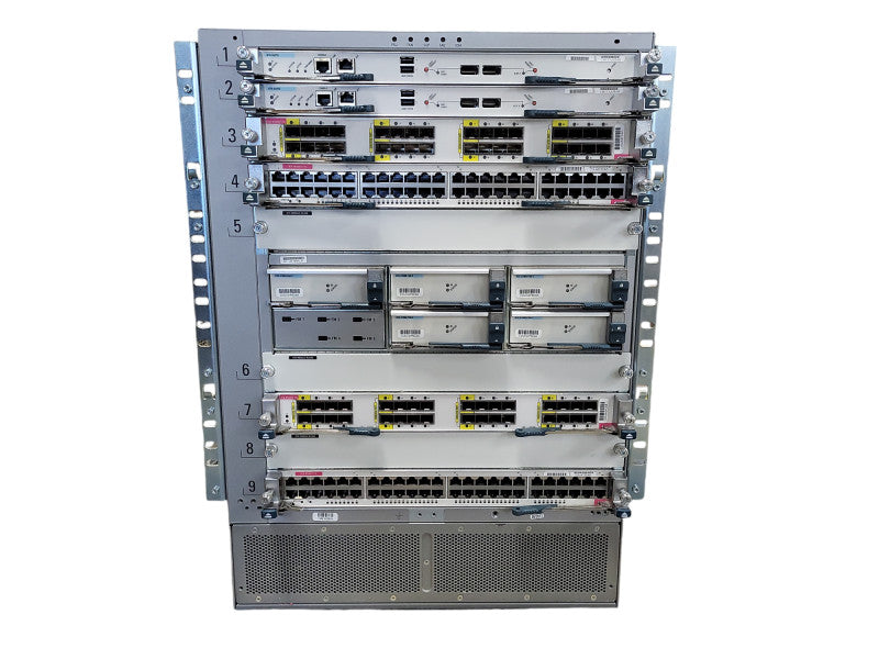 Cisco N7K-C7009 Nexus 7000 2x SUP2E 2x M132XP-12L 2x M148GT-11L 5x C7009-FAB-2 $
