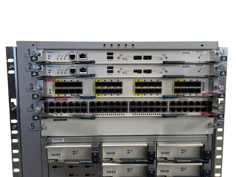 Cisco N7K-C7009 Nexus 7000 2x SUP2E 2x M132XP-12L 2x M148GT-11L 5x C7009-FAB-2 $