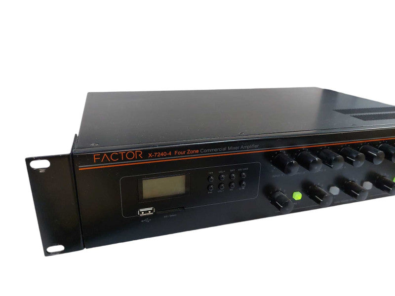Factor Four Zone Commercial Mixer Amplifier Model: X-7240-4  =