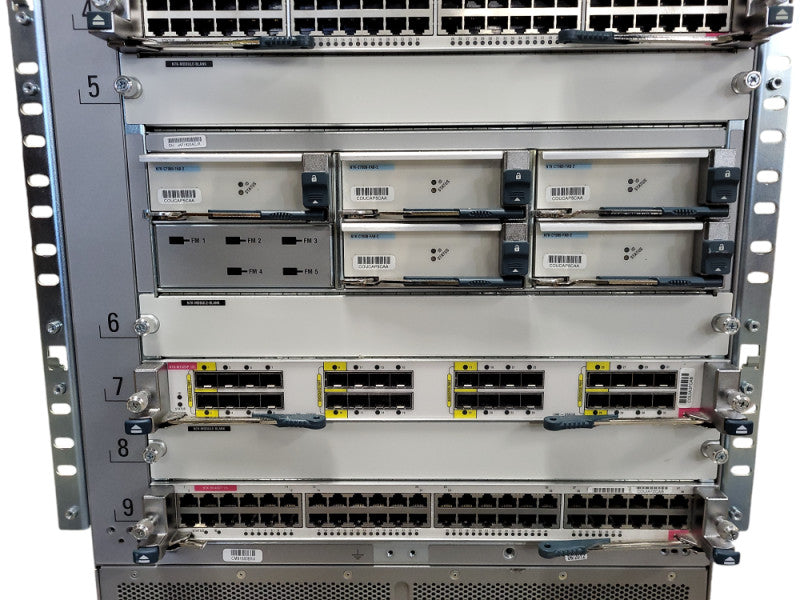 Cisco N7K-C7009 Nexus 7000 2x SUP2E 2x M132XP-12L 2x M148GT-11L 5x C7009-FAB-2 $