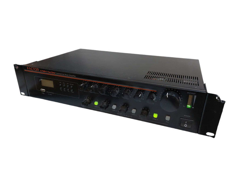 Factor Four Zone Commercial Mixer Amplifier Model: X-7240-4  =