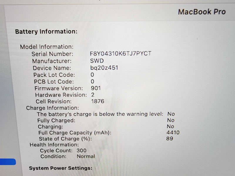Apple Macbook Pro 2020 13" 4-Core i5-1038NG7 @ 2.0GHz 16GB DDR4 512GB SSD (