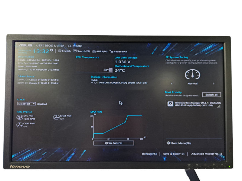 Custom Asus PC| Prime H610M-A, i5-12400 Turbo @ 4.4GHz, 16GB DDR4, 512GB NVMe