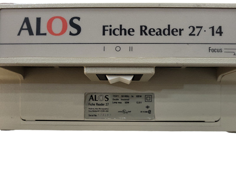 Vintage Alos Fiche Reader 27 $