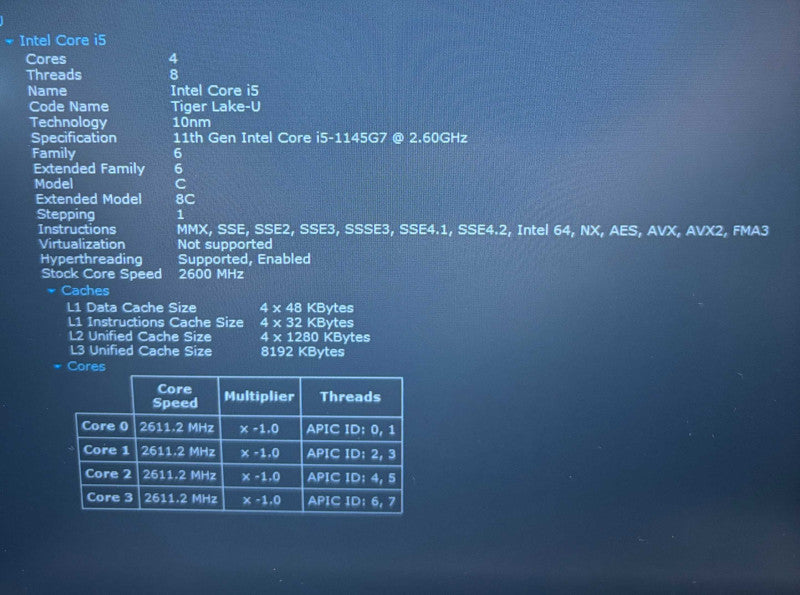 HP EliteBook 840 G8 Intel Core i5-1145 G7 16Gb RAM 256GB SSD  Lap200