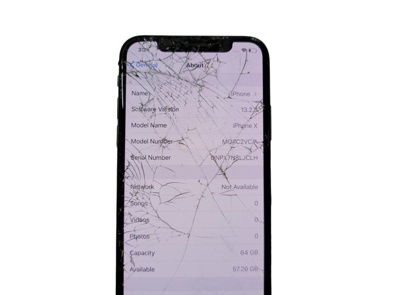 Apple iPhone X - 64GB - Black [Read] (*