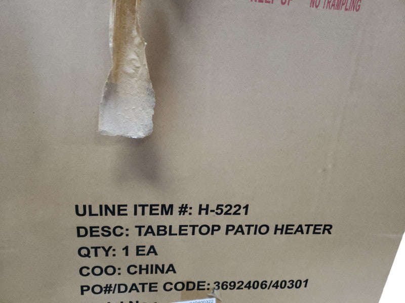 HPS-C-GH Tabletop Propane Patio Like New