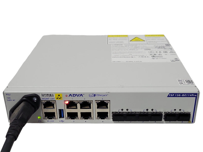 ADVA FSP 150-GE114PRO Network Carrier Switch, READ _