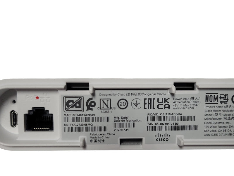 Cisco CS-T10-TS-V03 WEBEX Room Navigator _