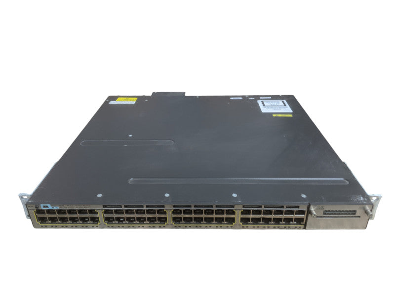 Cisco WS-C3750X-48PF-L | 48-Port PoE+ Gigabit Switch | 1x 1100W PSU Q
