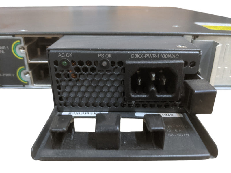Cisco WS-C3750X-48PF-L | 48-Port PoE+ Gigabit Switch | 1x 1100W PSU Q