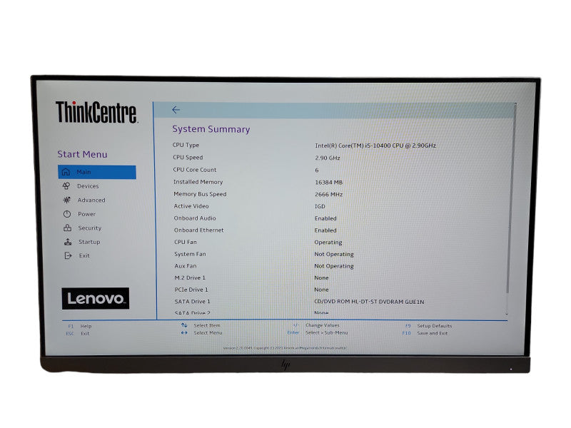 Lenovo ThinkCentre M70s  i5 - 10400 CPU @  2.90GHz 16GB DDR4 Ram Qθ