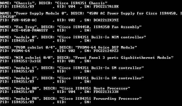 Cisco ISR4351-SEC/K9 Service Router - NOT AFFECTED %
