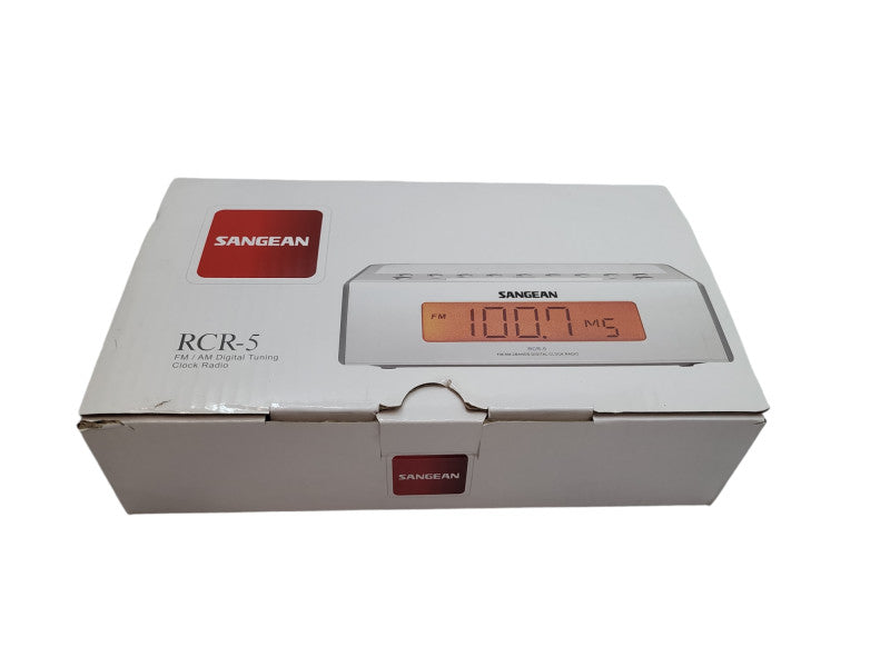 SANGEAN RCR-5 FM/ AM Clock Radio %