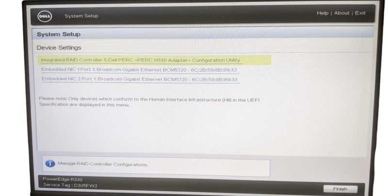 Dell PowerEdge R330 | Intel Xeon E3-1220 v5 | 16GB DDR4 | 1TB HDD | H330