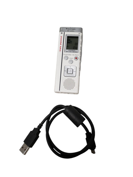 Panasonic RR-US551 Micro Zoom Mic IC Voice Recorder 1 GB Stereo MP3