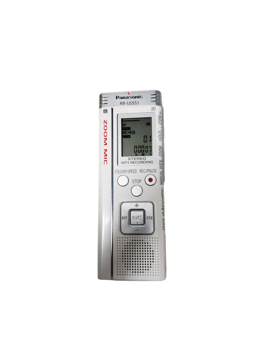 Panasonic RR-US551 Micro Zoom Mic IC Voice Recorder 1 GB Stereo MP3