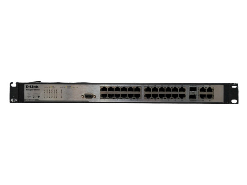 D-Link 28-Port Managed Switch DES-3028P Gigabit Ethernet w/Rack Mount Ears