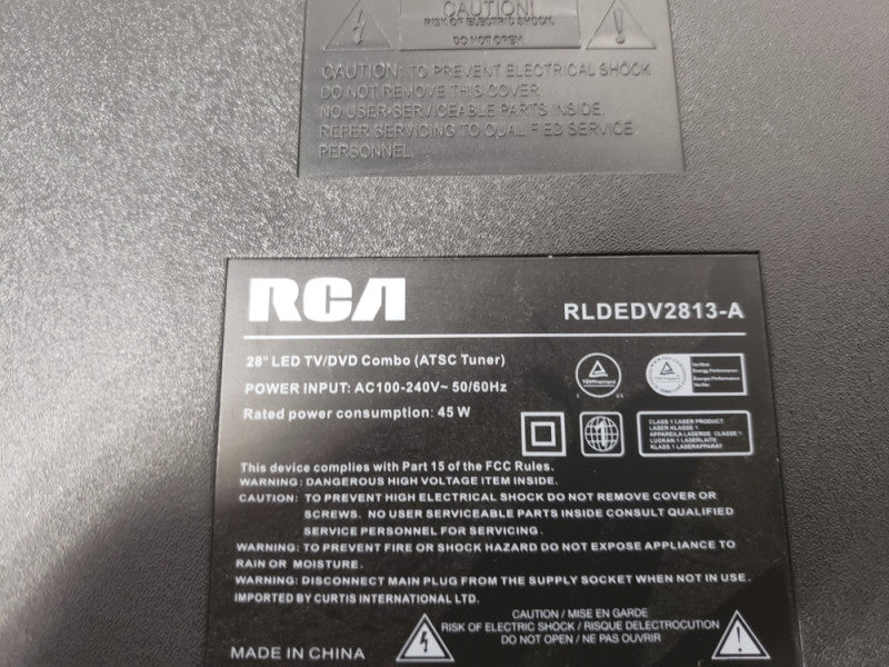 RCA RLDEDV2813-A 28" Wide Screen Digital HD LED TV With  Build In DVD Player