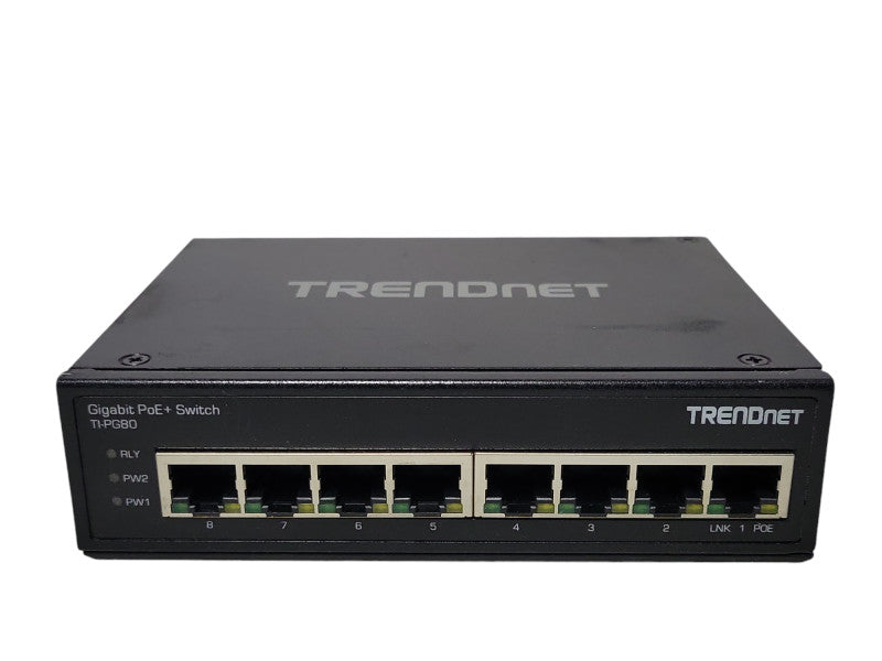 TRENDnet TI-PG80 8-Port Industrial Gigabit PoE+ Switch Q_