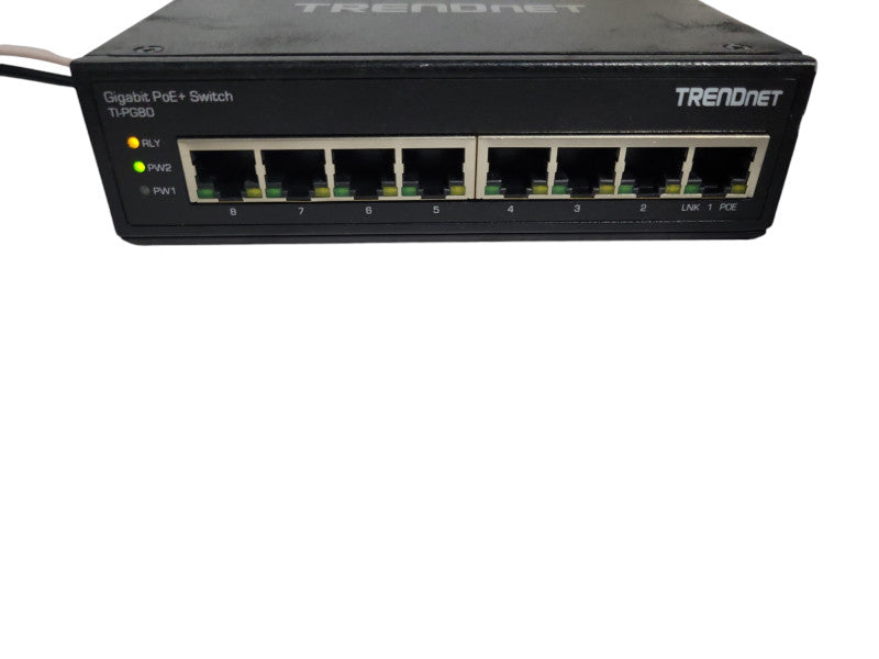TRENDnet TI-PG80 8-Port Industrial Gigabit PoE+ Switch Q_
