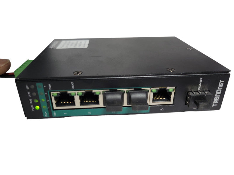 TRENDnet TI-PG541i 5-port Industrial Gigabit PoE+ switch 1x SFP Q_