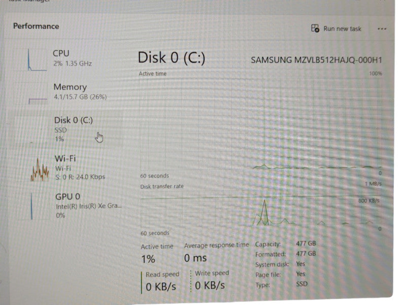 DELL Latitude 5520 15.6" 11th gen i5-1135G7 CPU 16GB RAM & 512GB NVMe  - Lap200