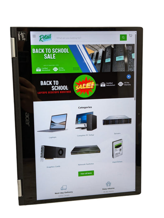 Acer Spin 3 14" TouchScreen Convertible 11th gen i7-1165G7 16GB RAM 512GB  - Lap200