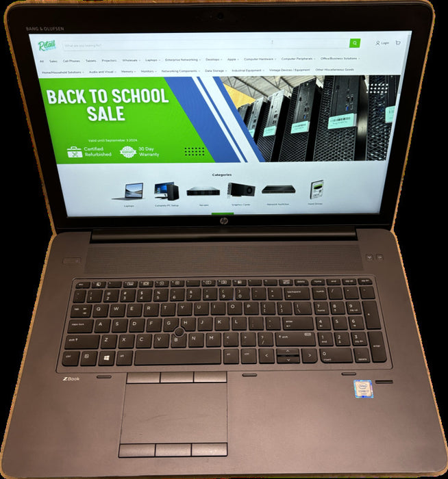 HP ZBook 17 G3 i7-6820HQ QUADRO M1000M 16GB RAM 512SSD No Power Adapter READ! Q Lap200
