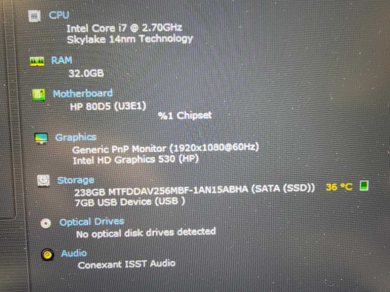 HP ZBook 15 G3 | 4-Core i7-6820HQ @2.7GHz | 32GB RAM | 256GB SSD  Lap200
