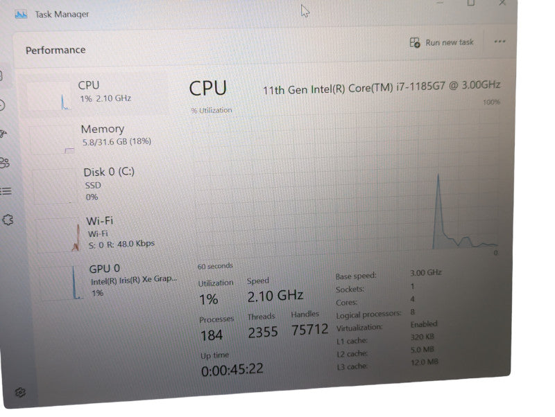 HP EliteBook 840 G8 11th gen i7-1185G7 32GB RAM & 512GB NVMe Please READ  - Lap200