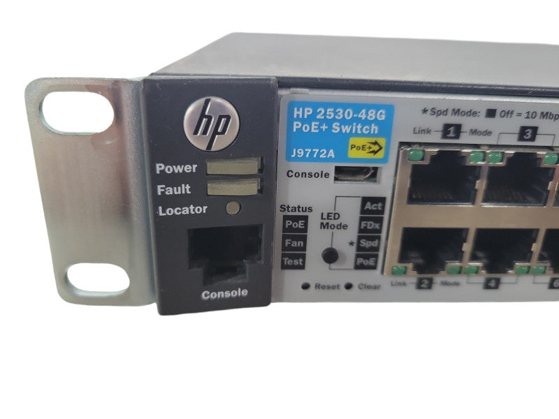 HP 2530-48G PoE+ J9772A 48 Port Gigabit PoE+ 4x SFP Network Switch !