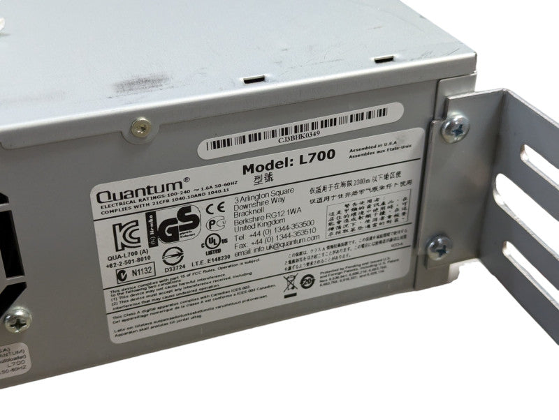 Quantum SuperLoader 3 L700 SAS LTO-5 Tape Autoloader Q-