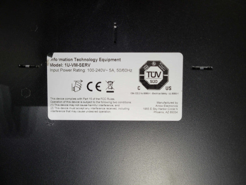 Custom 1U-VM-SERV i5-6400 2.7GHz 8GB 1.9TB SSD, NO OS _