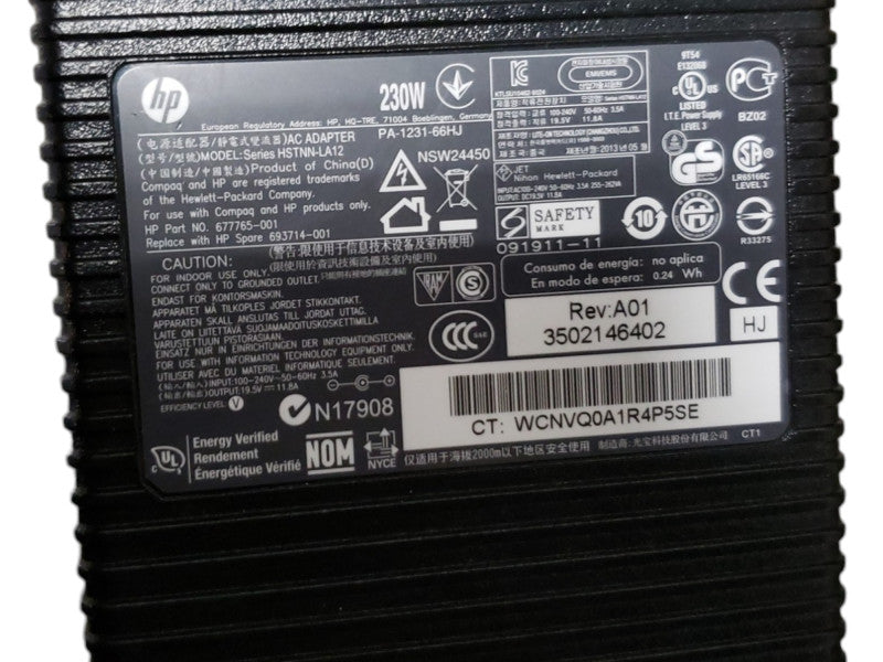 Batch of 10x 230W HP Genuine OEM Power Supply Adapter 19V 11.8 A Fat tip