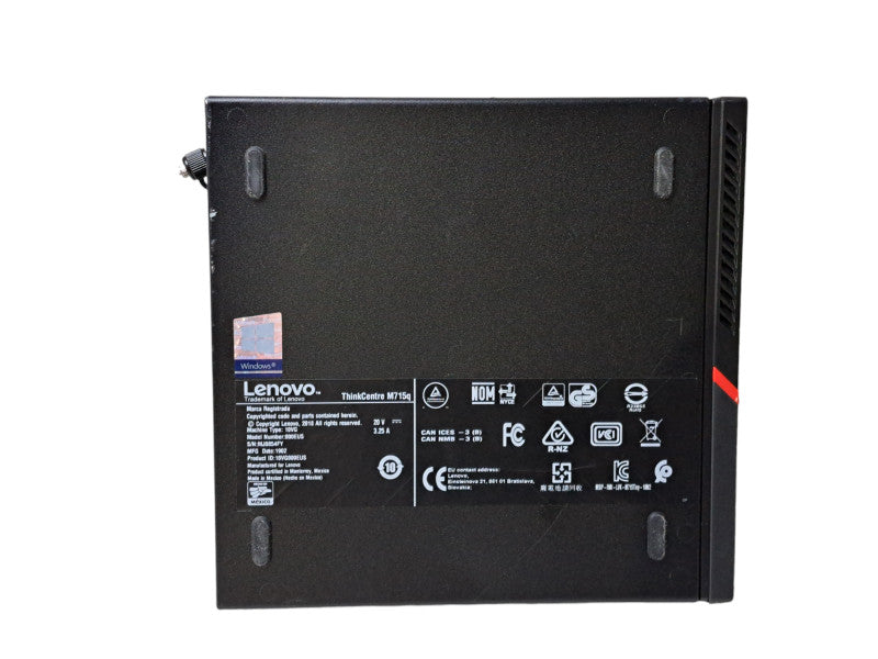 Lenovo M715q USFF | Ryzen 3 PRO 2200GE @ 3.20GHz, 8GB DDR4, 512GB NVMe, Wi-Fi