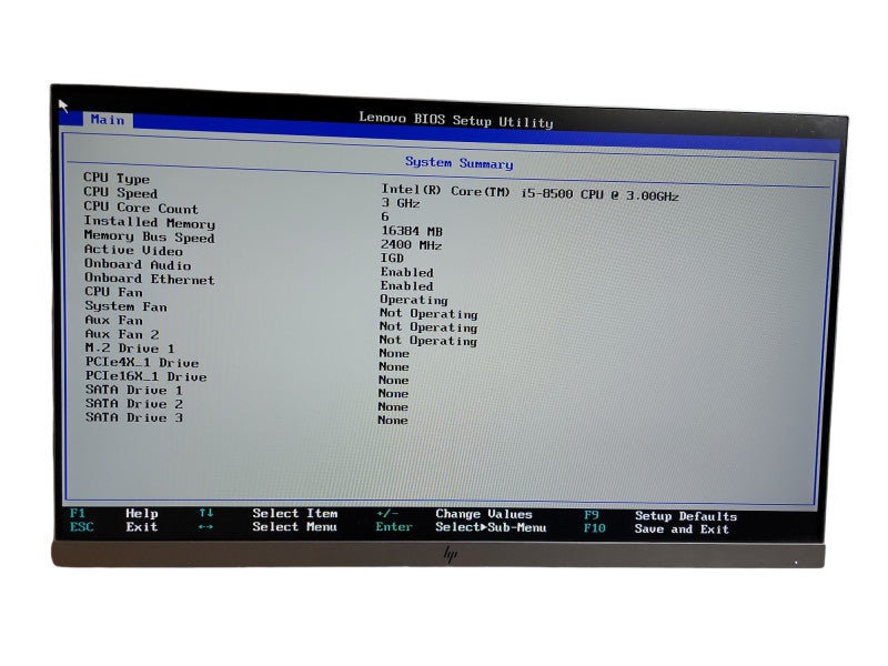 Lenovo ThinkCentre M720s i5 - 8500 CPU @ 3.00GHz 16GB DDR4 Ram Qθ