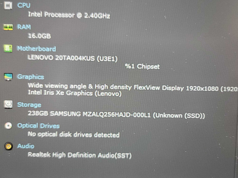 Lenovo ThinkPad E14 Gen 2| i5-1135G7| 16GB DDR4| 256GB SSD READ  β Lap200