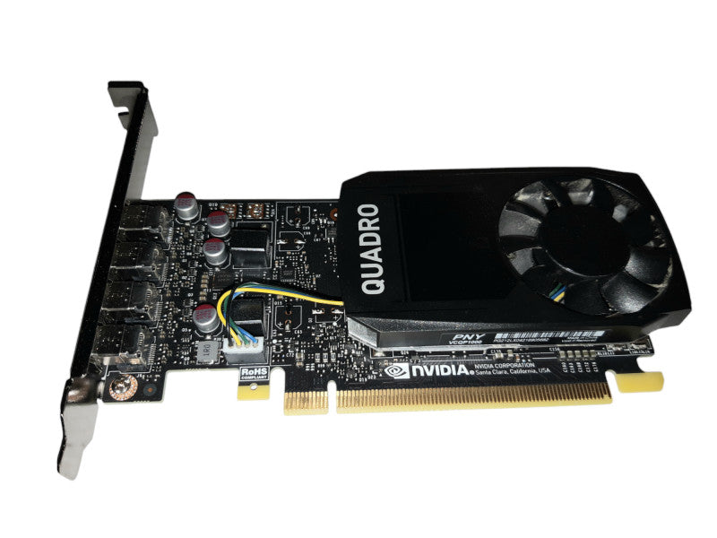 NVIDIA Quadro P1000, 4GB, GDDR5, High Profile, 4x Mini-DP, Graphic Cards Q