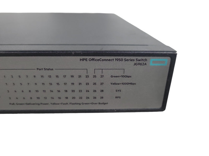 HPE JG962A OFFICECONNECT 1950 SERIES 24-PORT 2SFP+2XGT POE+ SWITCH !