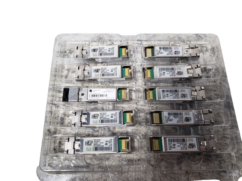 Package of 10x Cisco SFP-10G-SR 10-2415-03 10 Gigabit Transceiver