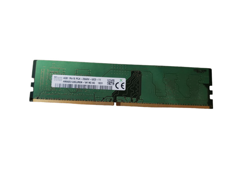 SK Hynix 4GB DDR4 RAM PC4 2666V - HMA851U6CJR6N RAM Single Stick  Q