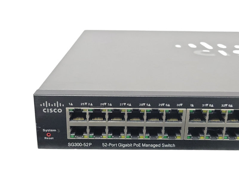 Cisco SG300-52P 52-Port Gigabit PoE Managed Switch SG300-52P-K9 _