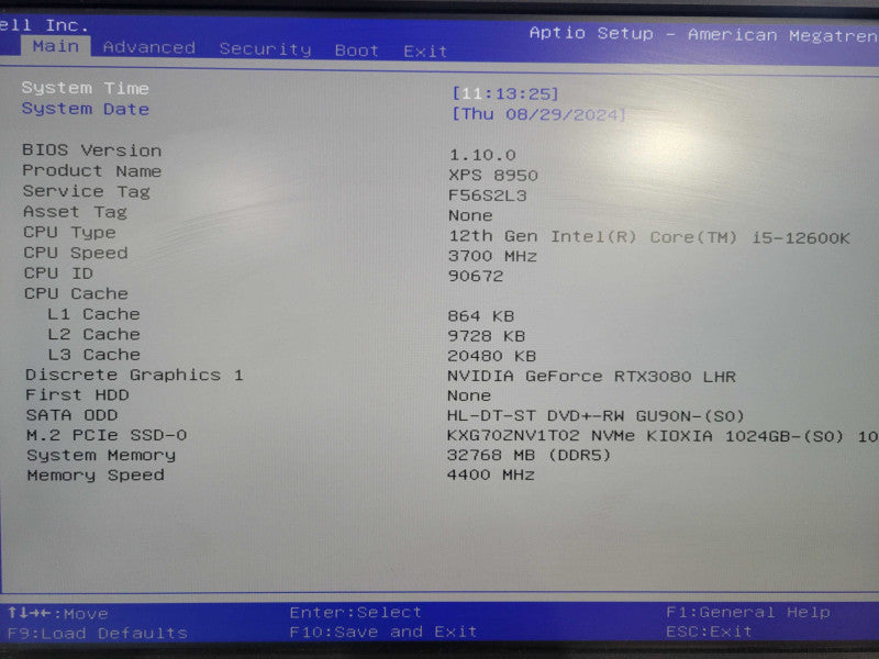 Dell XPS 8950 Tower Computer i7-12600K 12Core 32GB DDR5 1TB NVMe !