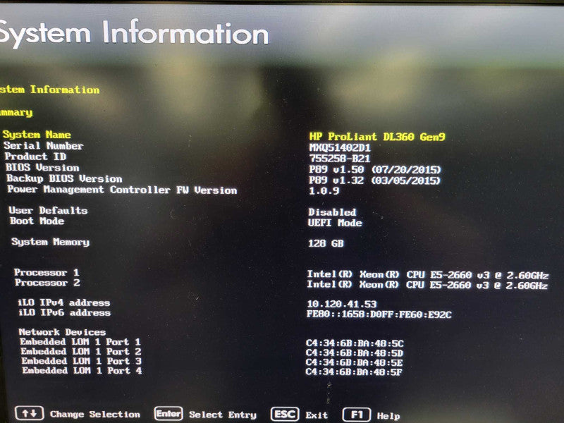 HP ProLiant DL360 Gen 9 - 2x Xeon E5-2660 v3 | 128GB RAM | NO HDD | P440ar %\t %