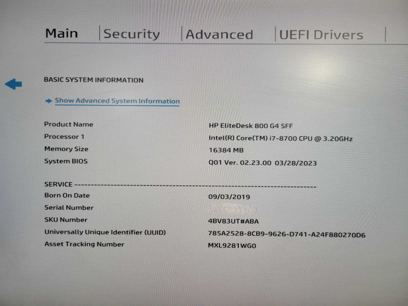 HP EliteDesk 800 G4 SFF, i7-8700 3.20GHz , 16GB DDR4, 512GB NVMe !