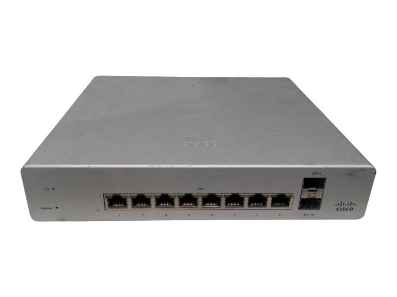Cisco Meraki MS220-8-HW 8 Port Cloud Managed Switch, Unclaimed Q