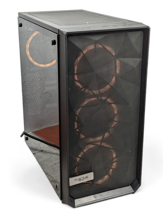 Fractal Design Meshify Tempered Glass Case with 600W Power Supply & RGB fans  -