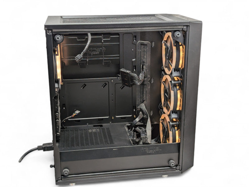 Fractal Design Meshify Tempered Glass Case with 600W Power Supply & RGB fans  -