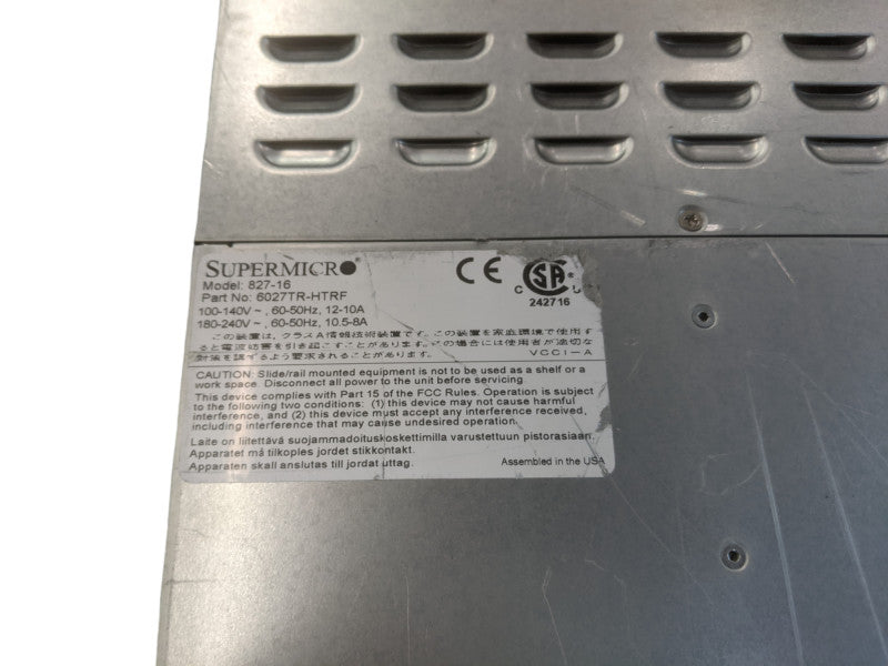 SuperMicro X9DRT | 4x Blade Servers | 8x E5-2630L v2 | 512GB DDR3 | No HDD  Q